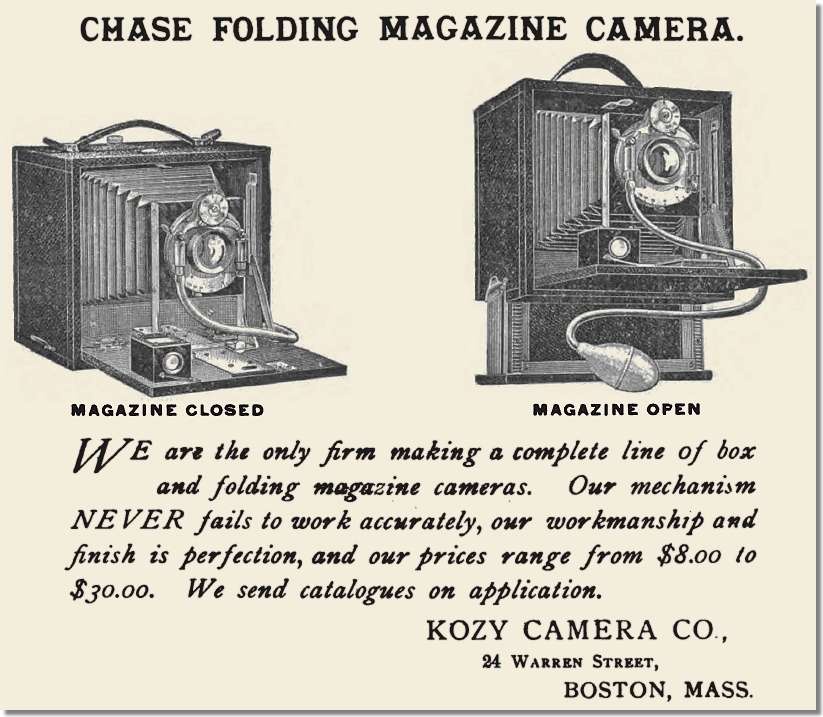 c.1901 Chase Folding Magazine Camera advertisement
